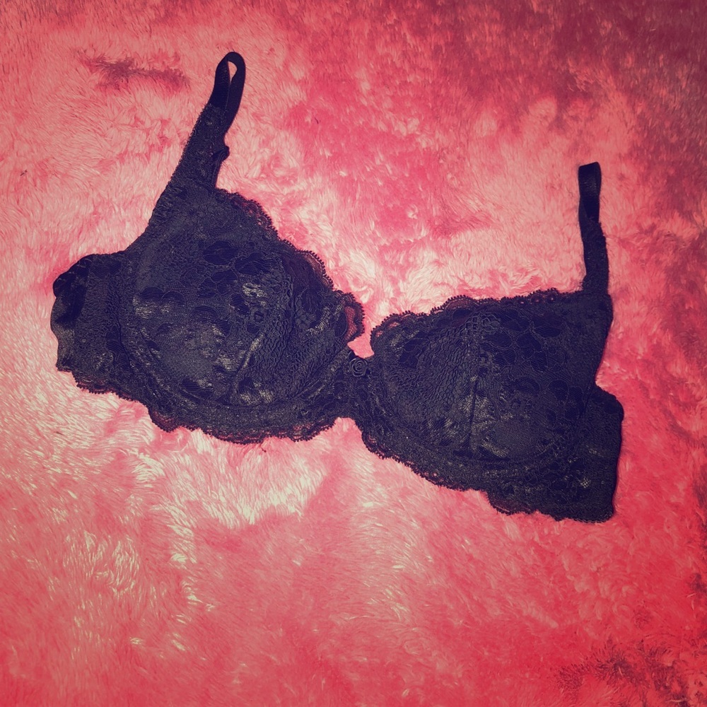 Victoria Secret Lacy Black Bra 34C